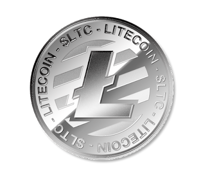ライトコイン（Litecoin）のフリー素材（銀貨ver）