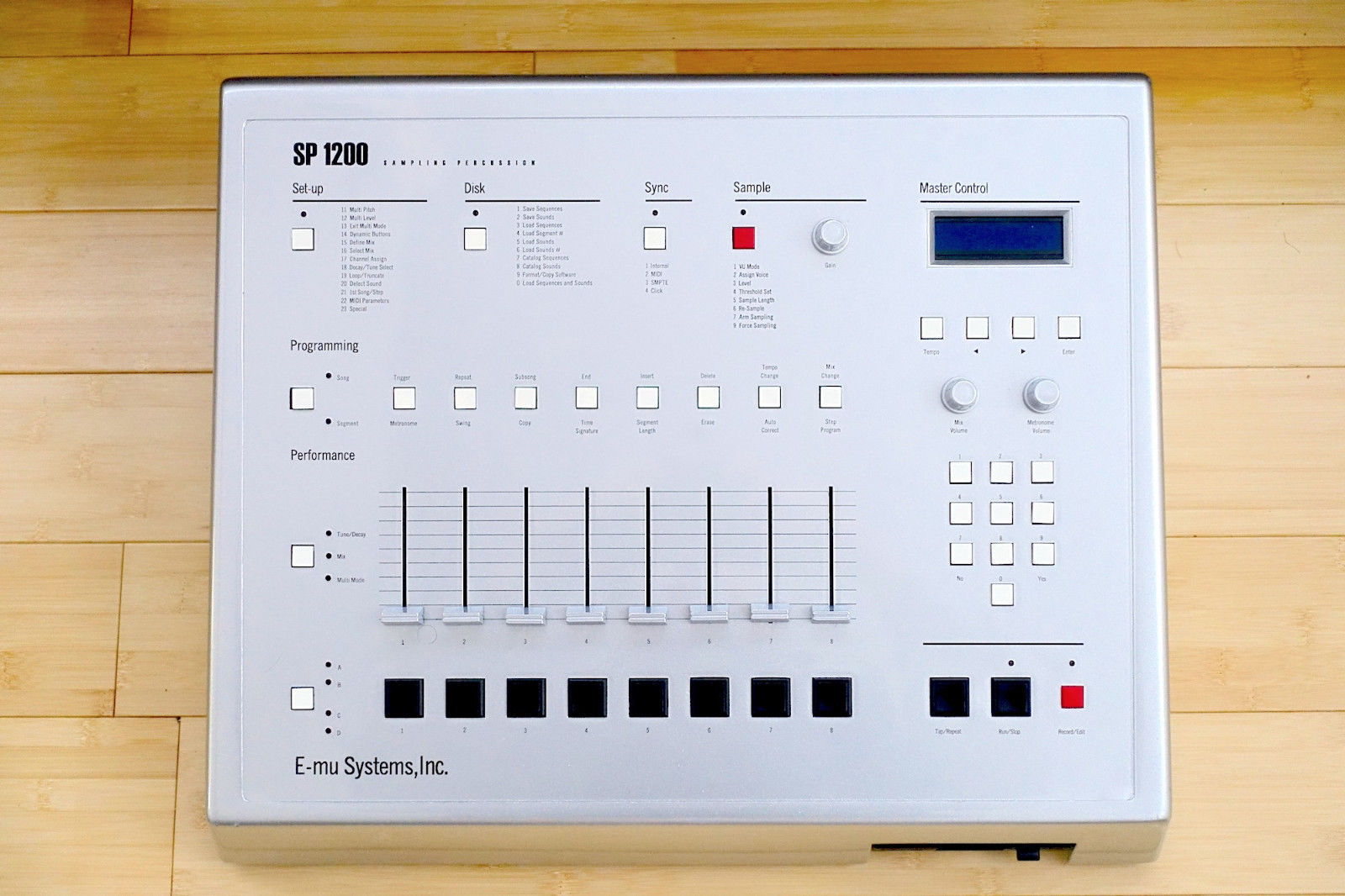 MATRIXSYNTH Custom Silver Metallic Emu SP1200 Vintage Drum Machine w
