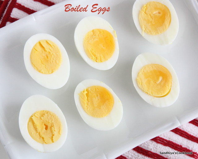 Sandhiya's Cookbook: How to boil eggs | Boiled Eggs with perfectly