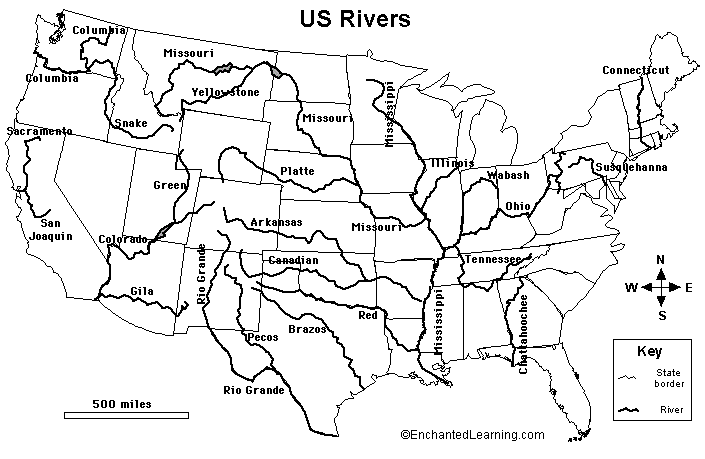 Major US Rivers Major US Rivers Major US Rivers Major US Rivers