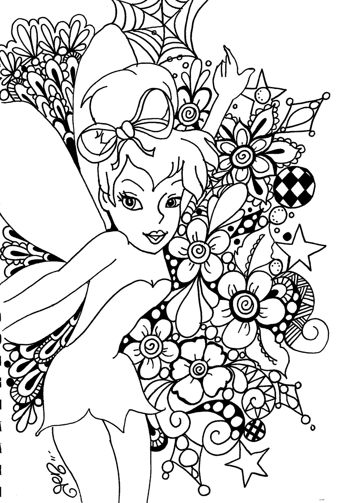 i love tinkerbell coloring pages - photo #7