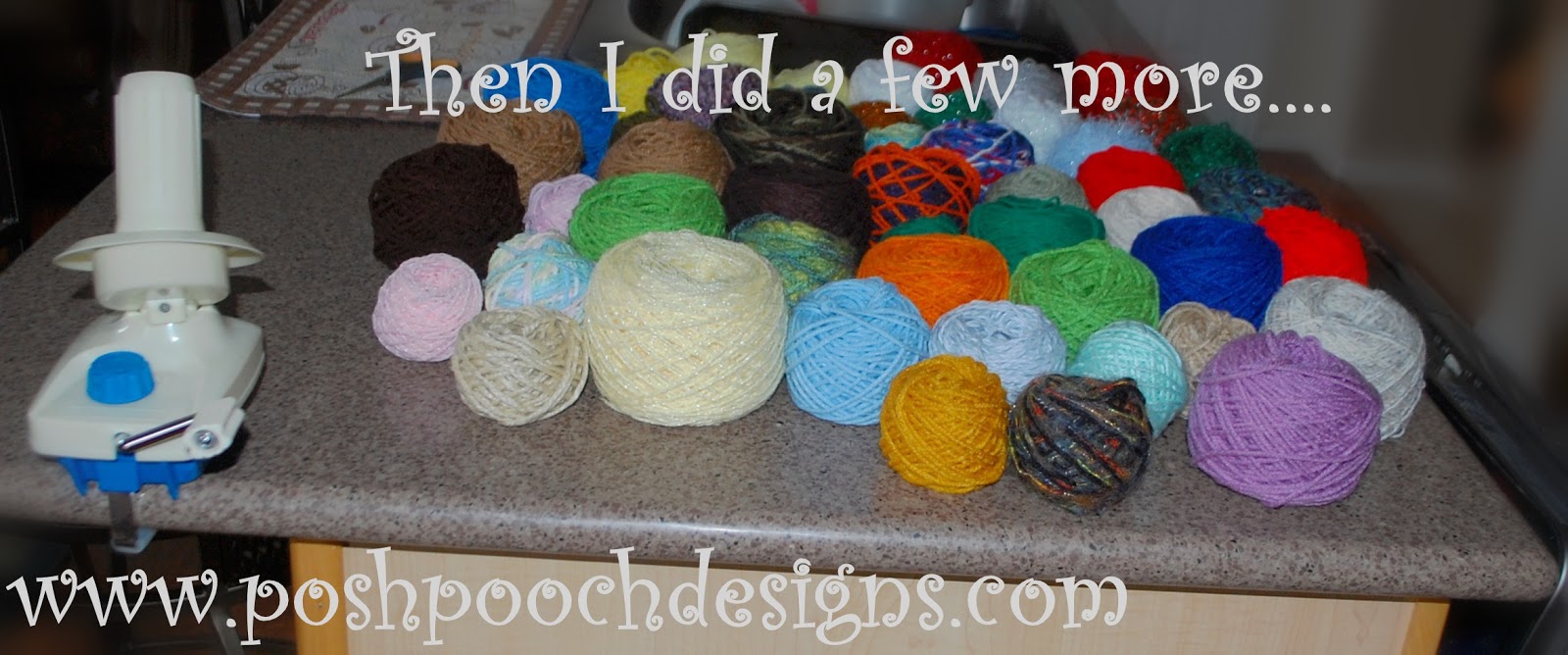 Posh Pooch Designs Yarn Ball Winder Makes Yarn Cakes!