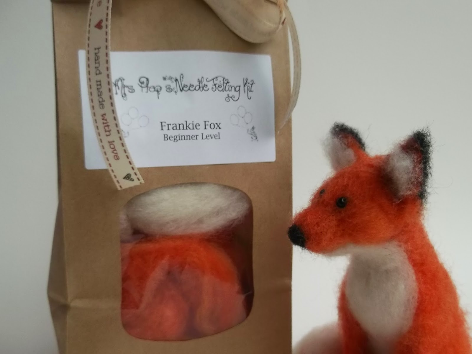 Love, Mrs Plop Mrs Plop's Needle Felting Kit for Beginners Make your own 'Frankie Fox'!