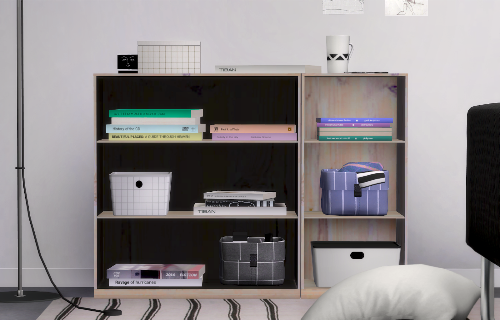 Bojo shelves + stackable books - Slox