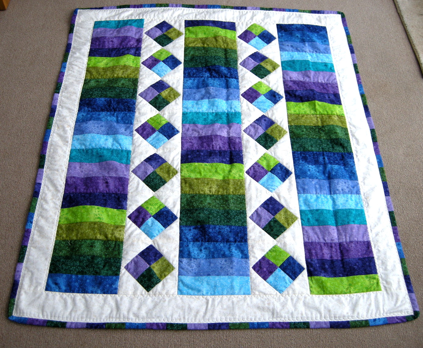 Katherine's Dabblings Jelly Roll Quilt