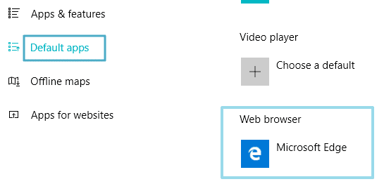 windows 10 default web browser