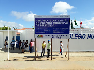 Prefeitura inaugura ampliação e reforma do Colégio  Municipal de Biritinga 