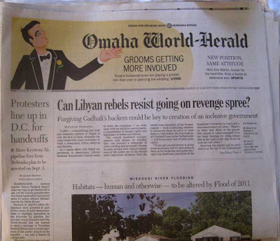 Front page of the Omaha World-Herald