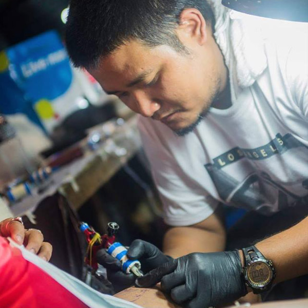 Bacolod tattoo artist Gibson Jimenea