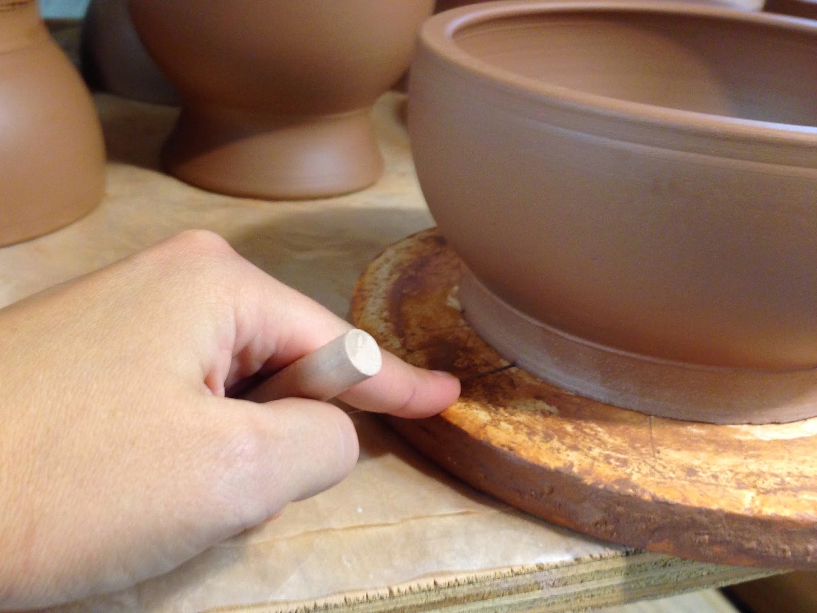How I make my Pottery trimming tools, turning tools and bats 