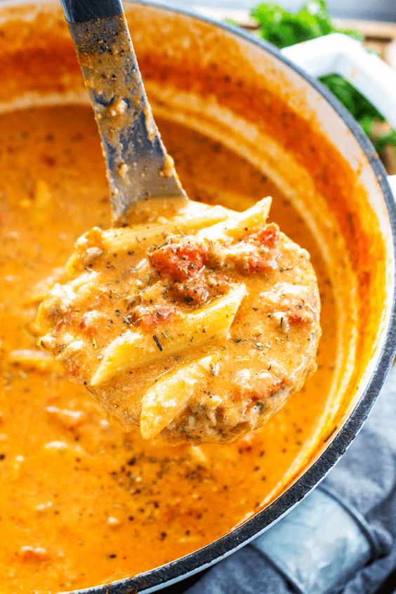 Creamy italian sausage soup healthy dinner recipe