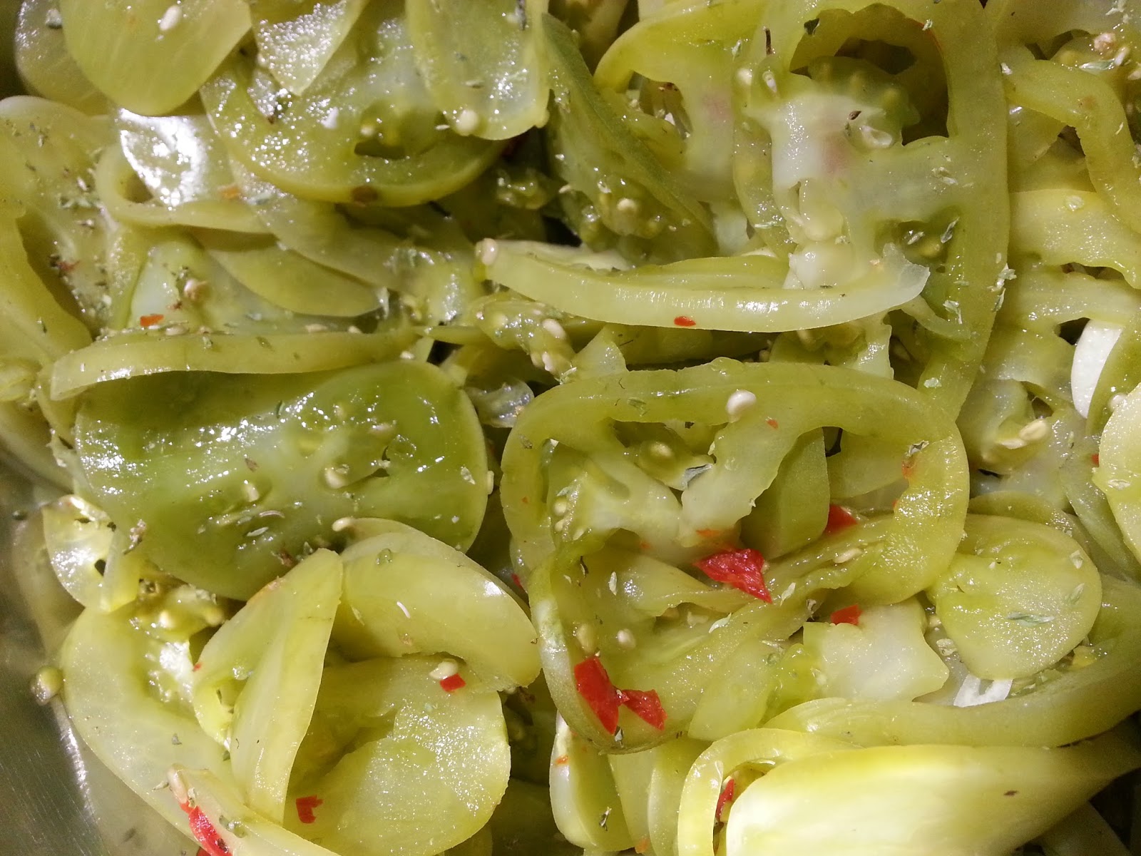 How to make Pickled Green Tomatoes like an Italian NonnaVincenzo's Plate