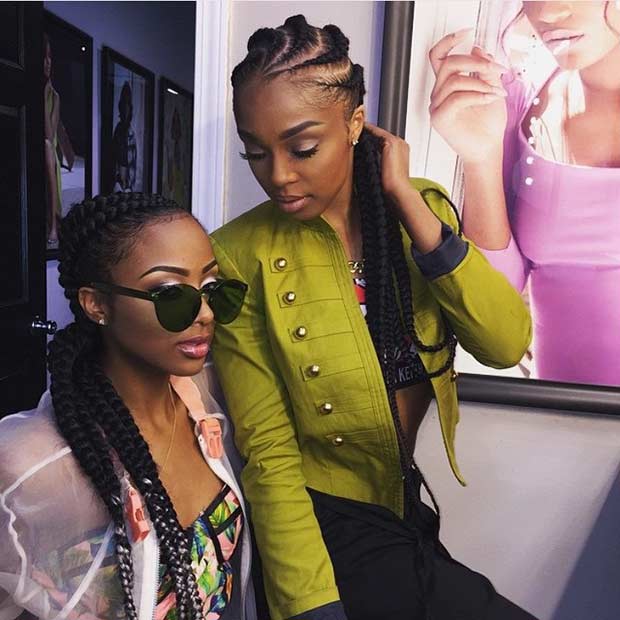 Celebs rocking Ghana braids 4 looks thatll convince you to rock the trend