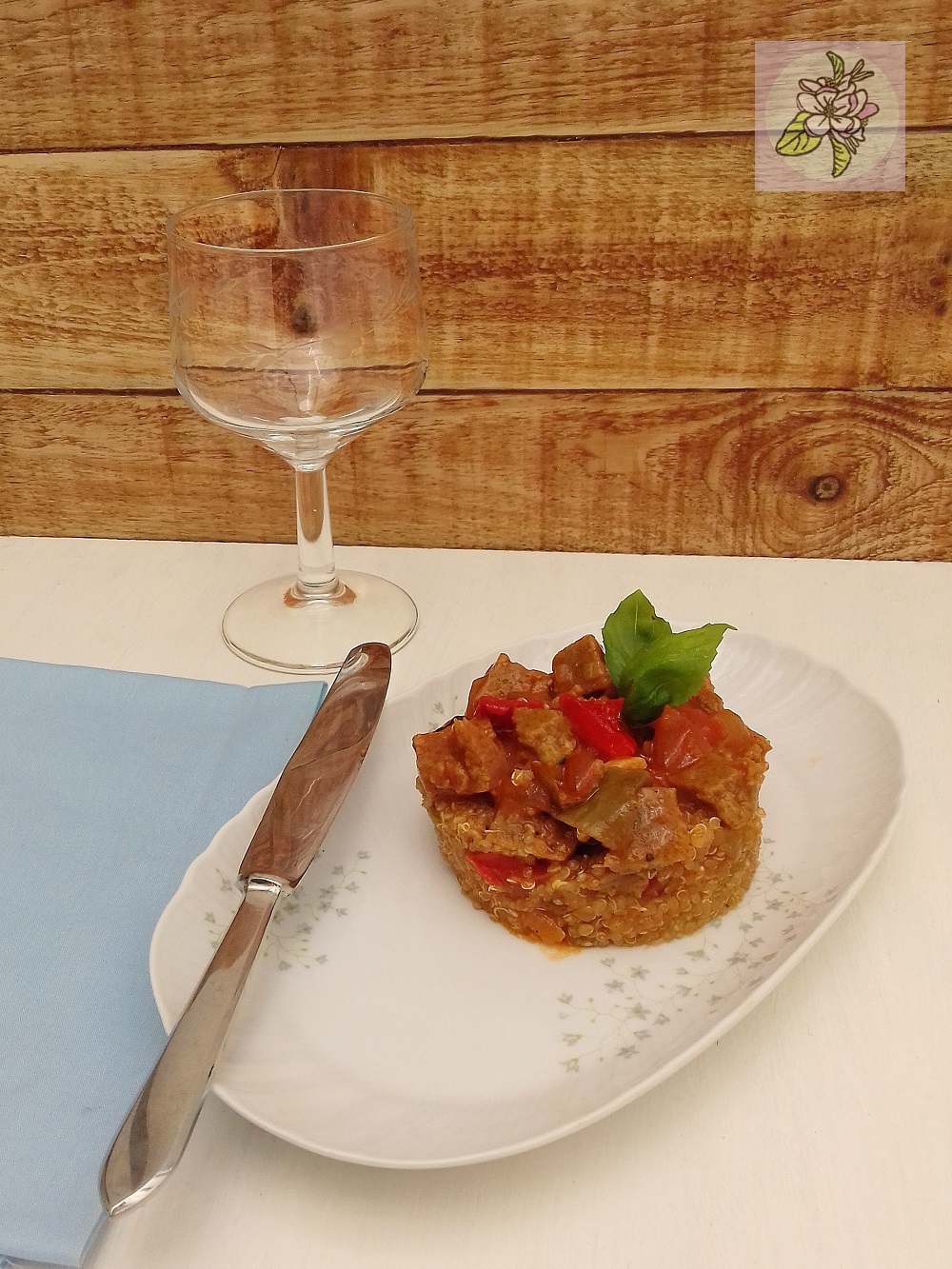 vegana y compañía QUINOA CON SEITAN