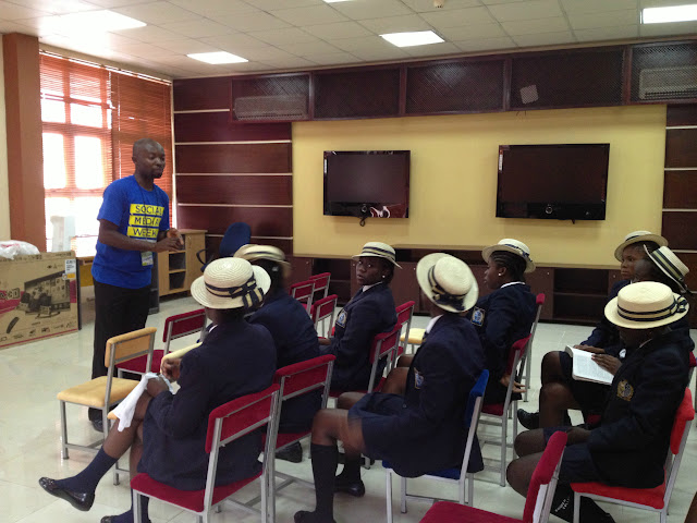 Students at the E-Learning Center visiting Social Media Week Lagos