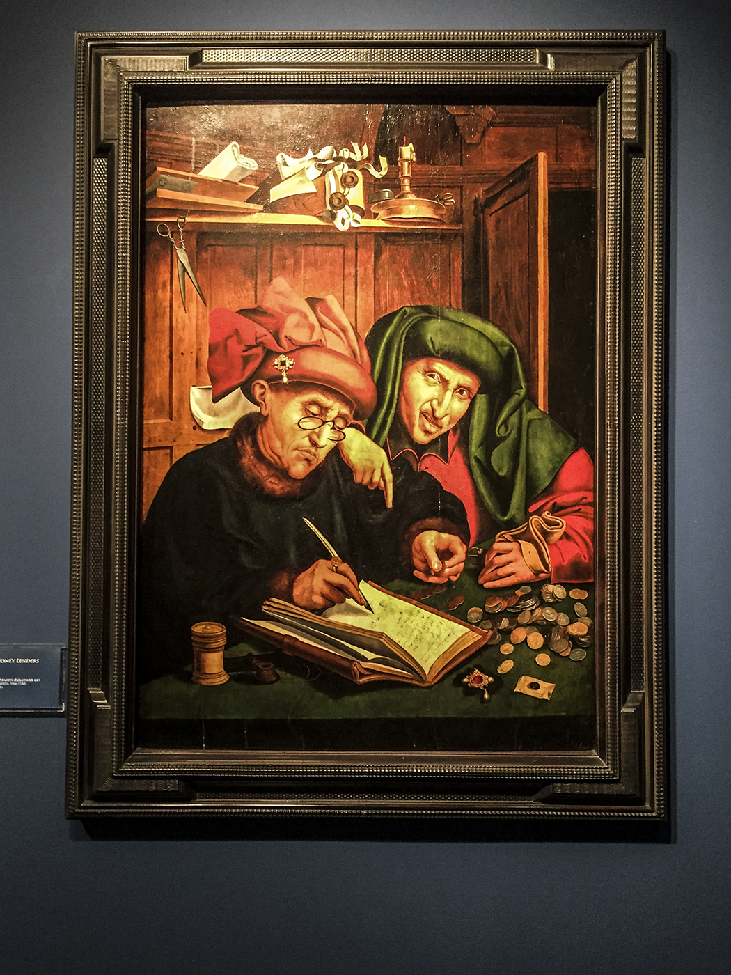 The Money Lenders - Quinten Massys 1466 - Grohmann Museum