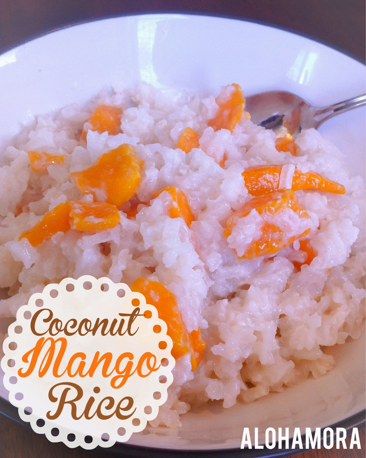 Alohamora: Open a Book: Thai Coconut Mango Rice {Gluten Free}