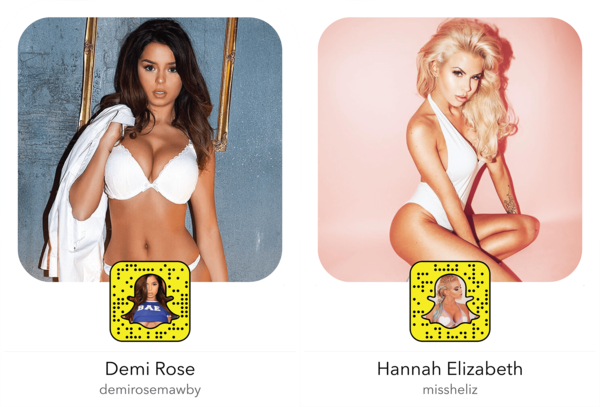 20 mulheres sexy para seguir no Snapchat