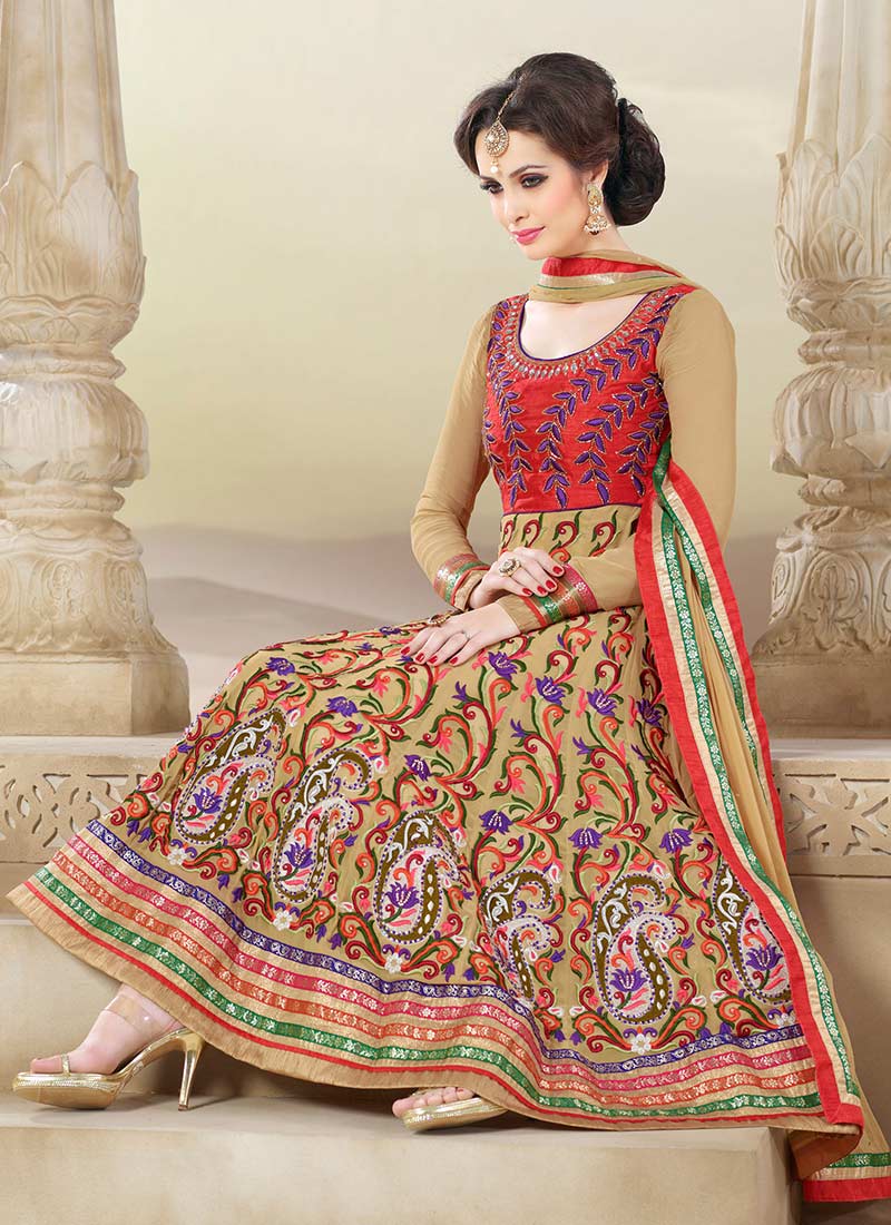 Babes Celeribities Fashion: New Stylish Floor Length Anarkali Frocks Collection 2013