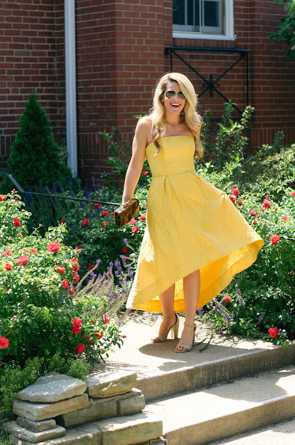 yellow cocktail dress for wedding