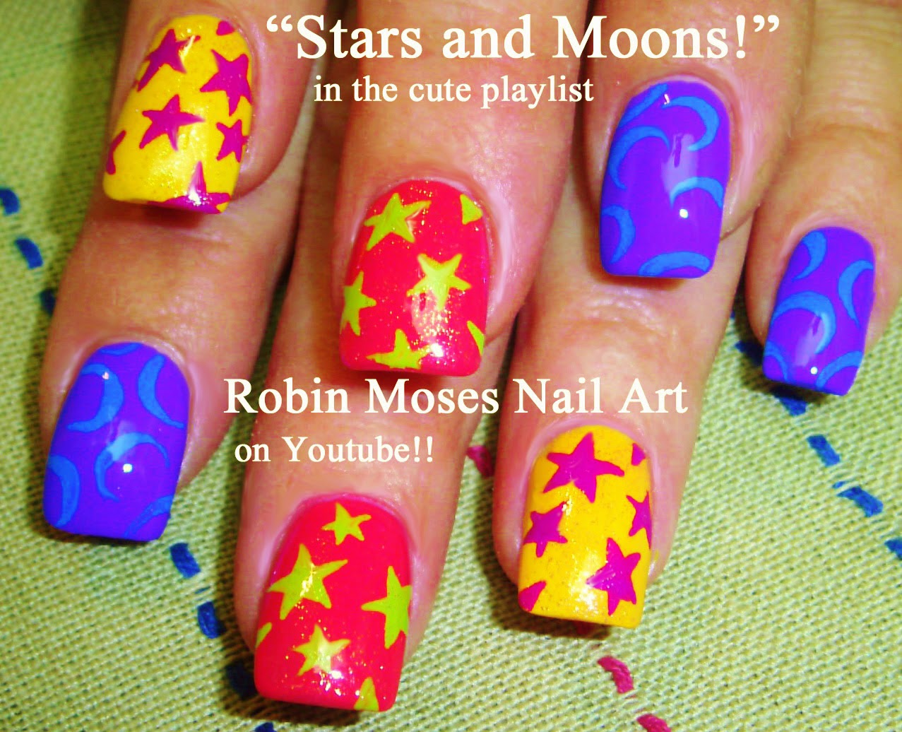 7. Moon and Star Nail Art Glitter - wide 1