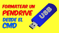 como darle formato a un pendrive tutorial para formatear un pendrive desde la consola del cmd o simbolo de sistema de windows