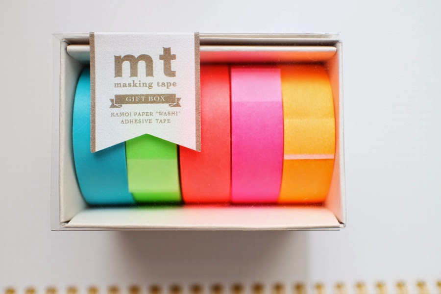 ink + adventure: neon washi tape wall