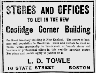 1912 Ad for Coolidge Corner Building