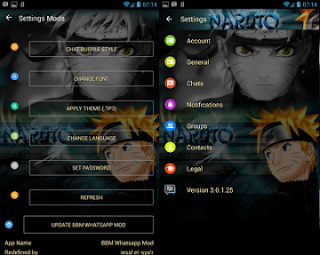 BBM Mod Naruto base BBM Whatsapp V3.0.1.25 Apk BBM Mod Naruto base BBM Whatsapp V3.0.1.25 Apk