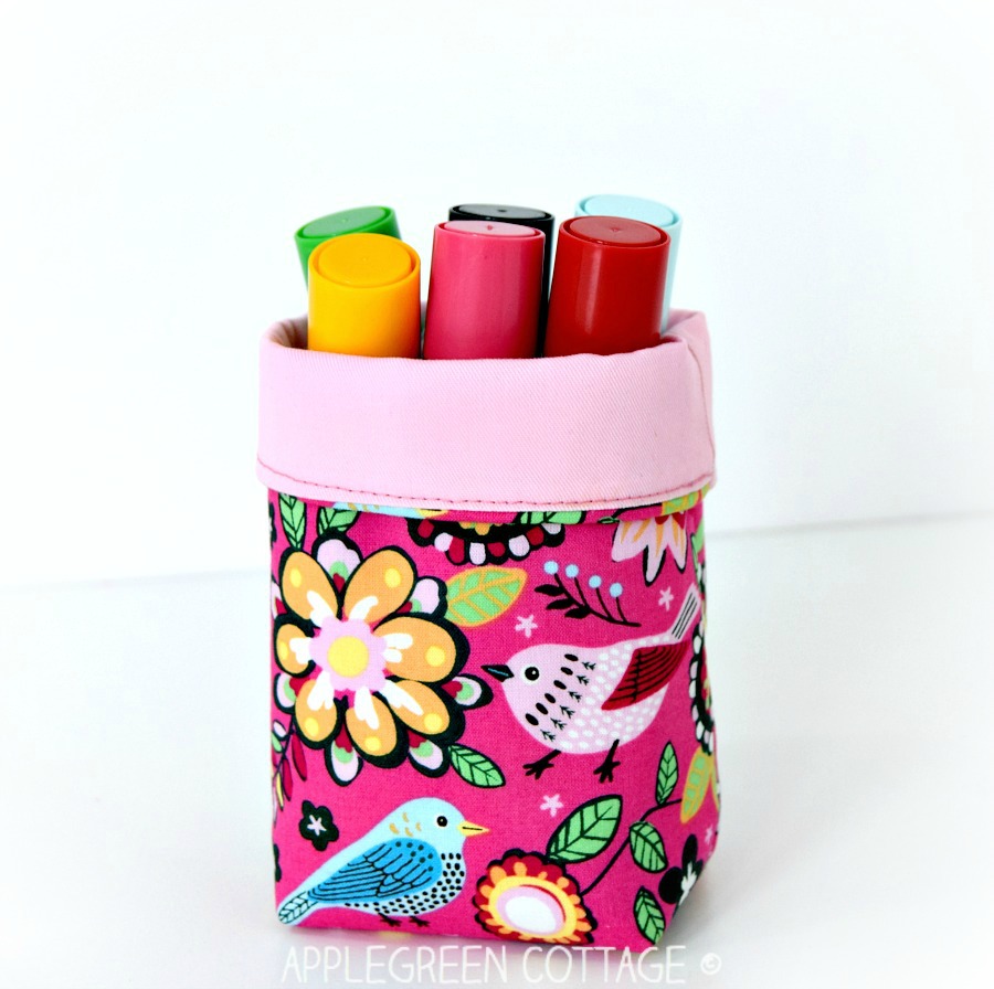 A Mini Fabric Bin Free Template AppleGreen Cottage