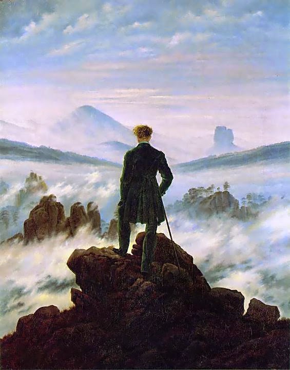 Caminante sobre un mar de nubes, 1918 de Caspar David Friedrich