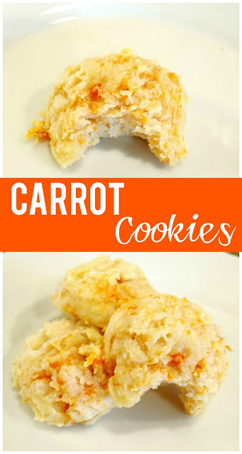Carrot Cookies--These cookies are soft, puffy and slightly sweet making them the perfect little treat.