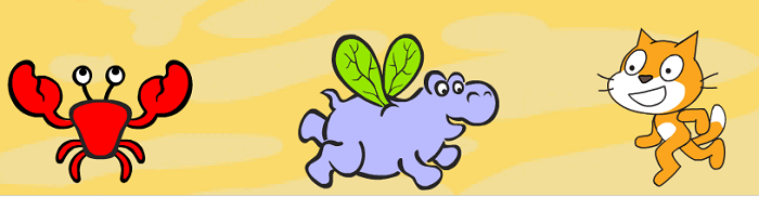 Algunos personajes de Scratch Programación en scratch primaria