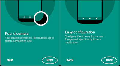 untuk melanjutkan pilih next and done Cara Membuat Layar Smartphone Round Corner Seperti Samsung Galaxy S8
