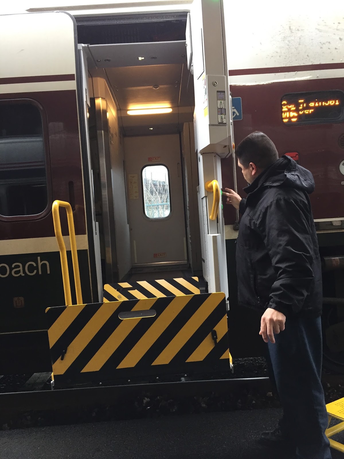 Wheelchair Wandering Amtrak with a Wheelchair