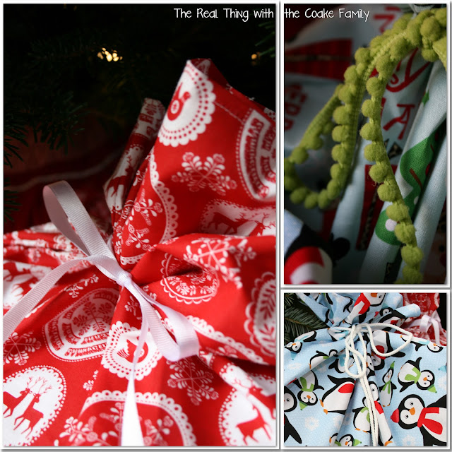 Gift Wrapping Ideas ~ Fabric Gift Bags