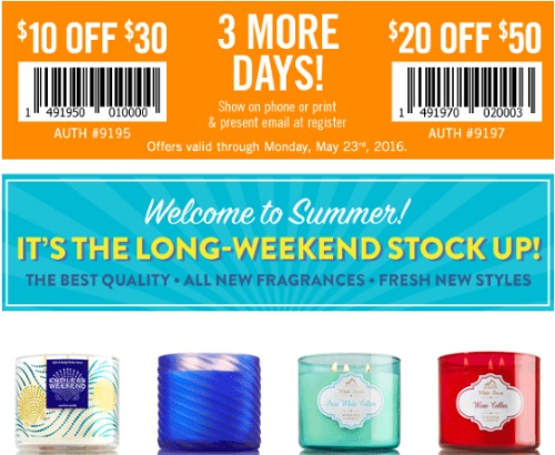 canadian daily deals bath body works 10 off 30 20 off 50 coupon paypal bath and body works coupon
