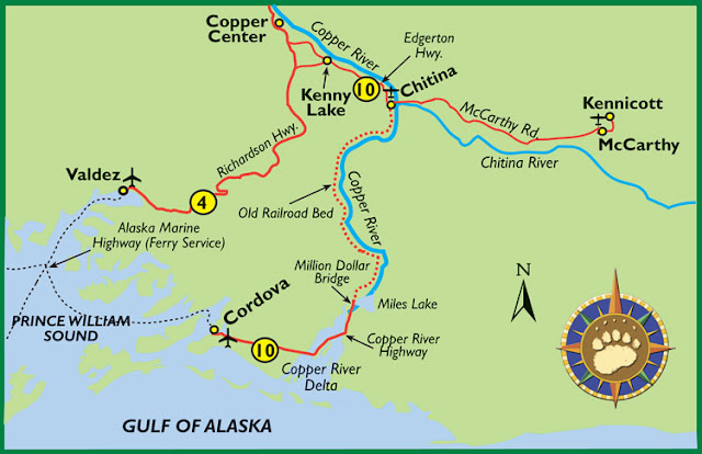 Maps of Alaska Roads By Bearfoot Guides: Map Of The Copper River ...