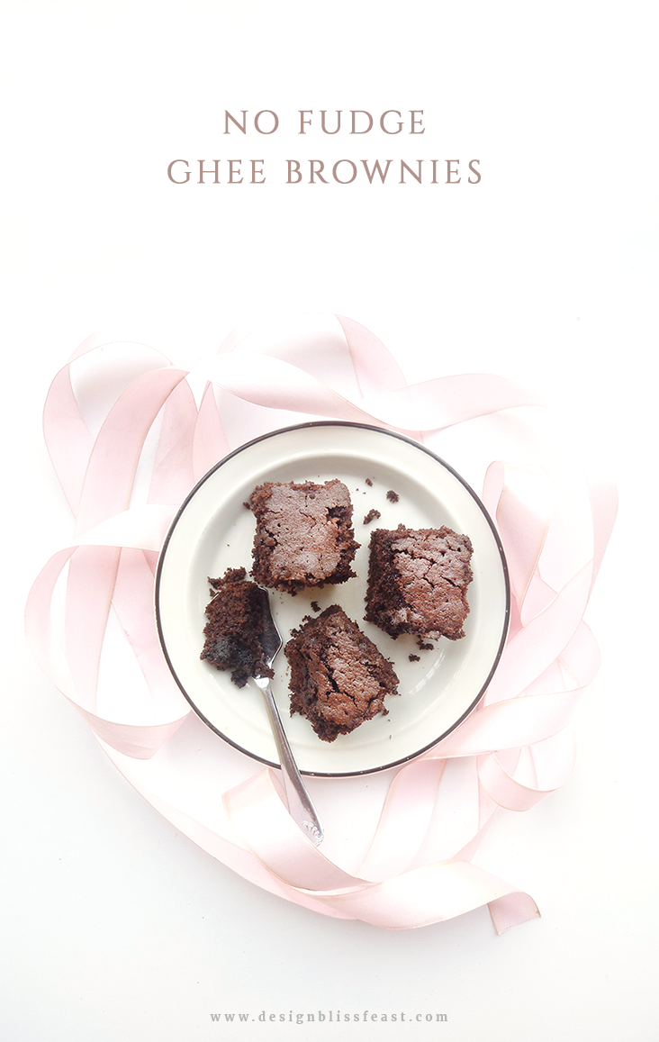 Nonfudge Ghee Brownies Design Bliss Feast