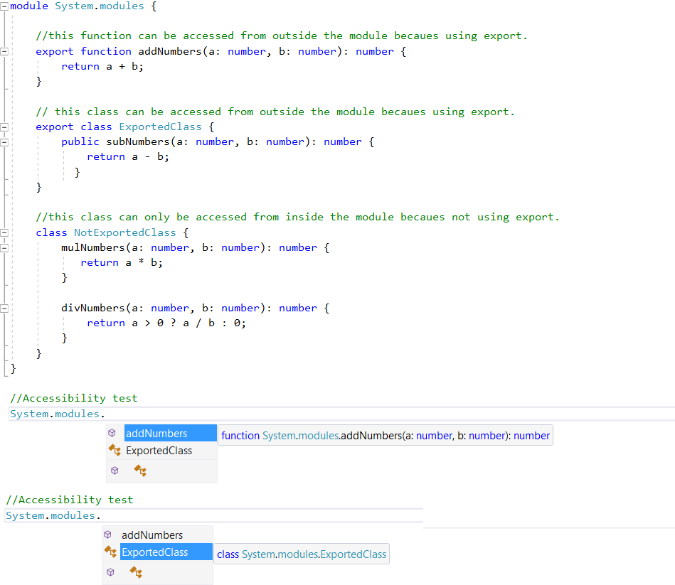 TypeScript Modules - Internal Modules, External Modules and Exports
