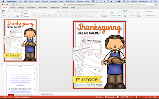 https://www.teacherspayteachers.com/Product/1st-Grade-Thanksgiving-Break-Packet-2184849