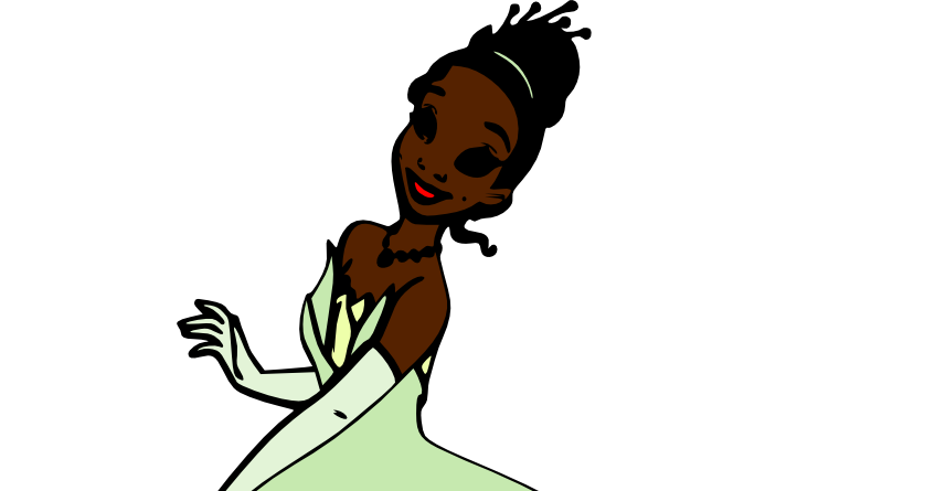 Disney Princess Tiana Svg