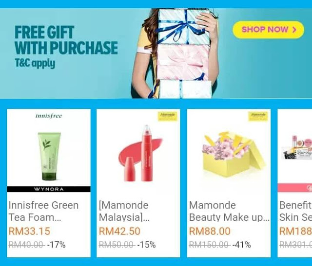 Lazada Super Beauty Day Free Gift With Purchase