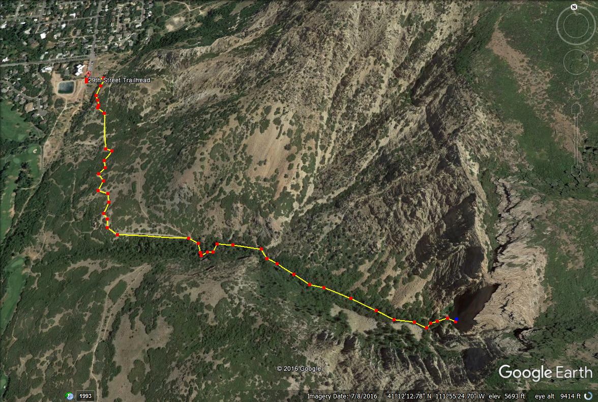 Girl on a Hike Hiking Waterfall Canyon