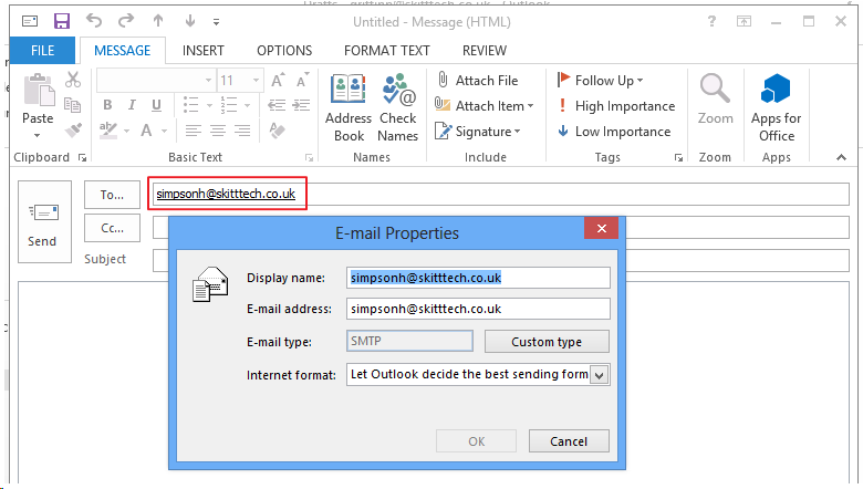 Outlook Offline Address Book Not Ing