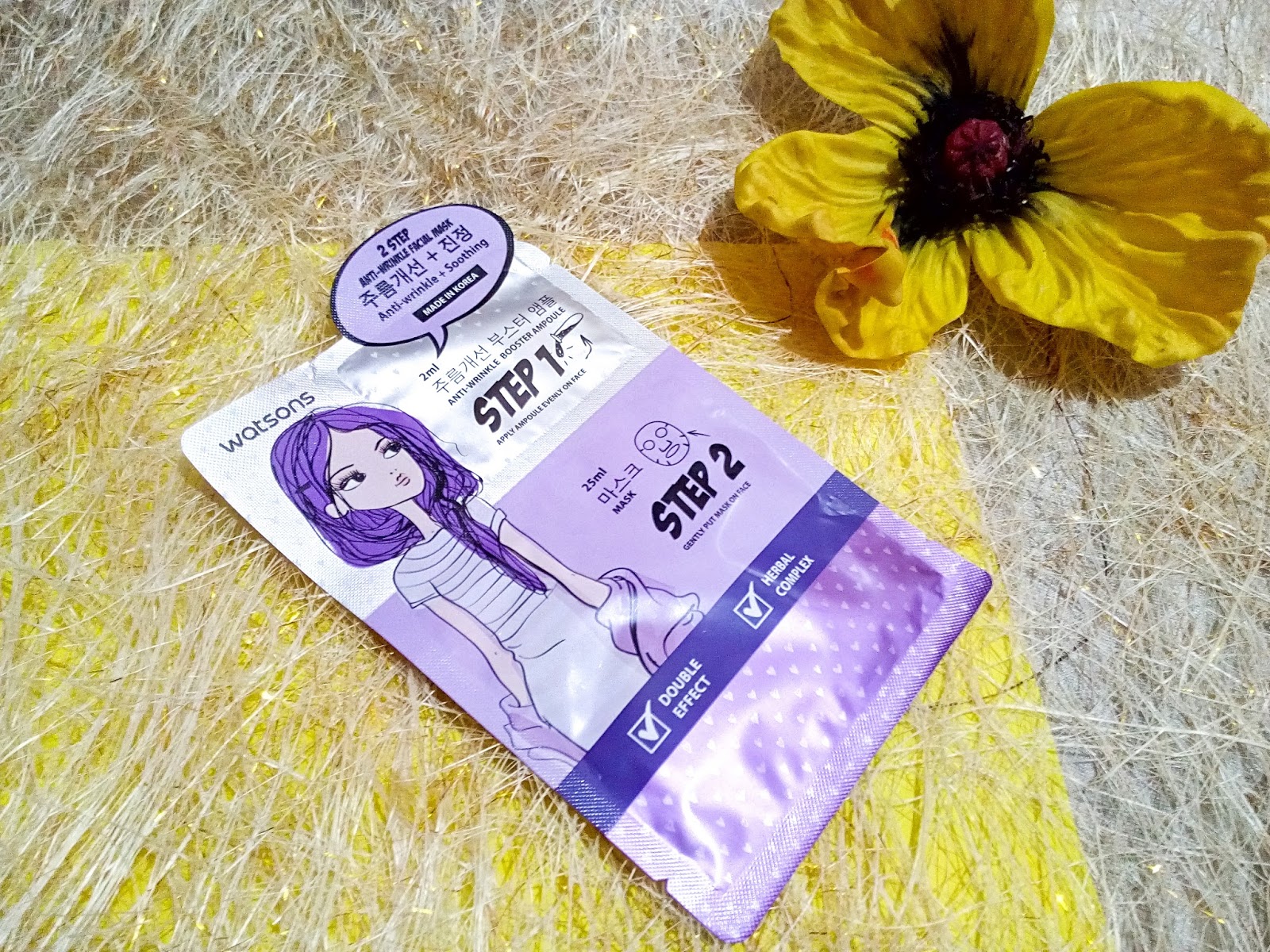 Masking TimeWatsons 2Step Anti Wrinkle Facial MaskReview