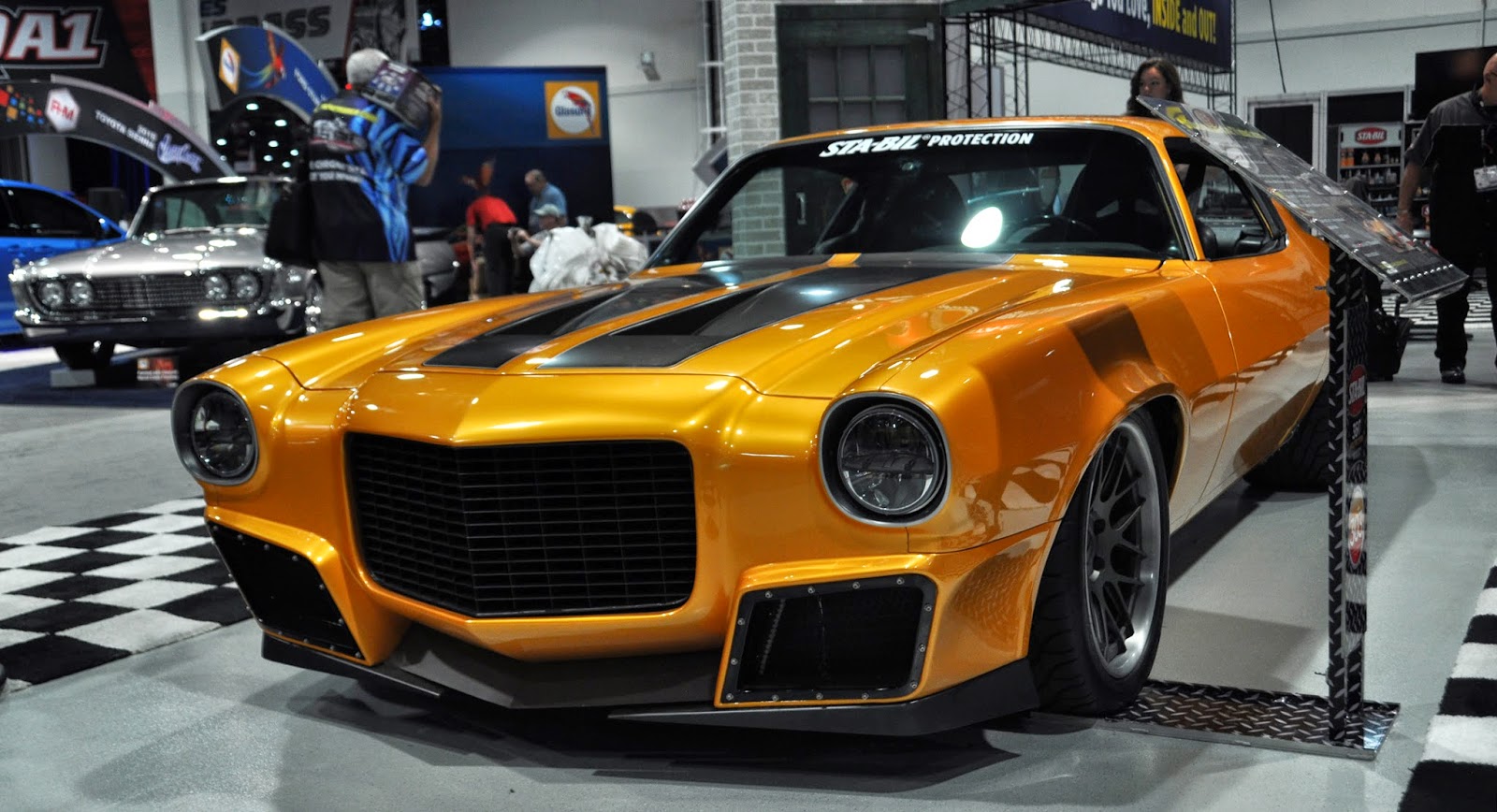 Just A Car Guy: Stabil had this Camaro in their booth for SEMA, what do