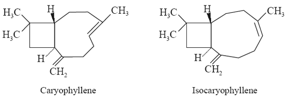 cryophyllene, isocaryophyllene