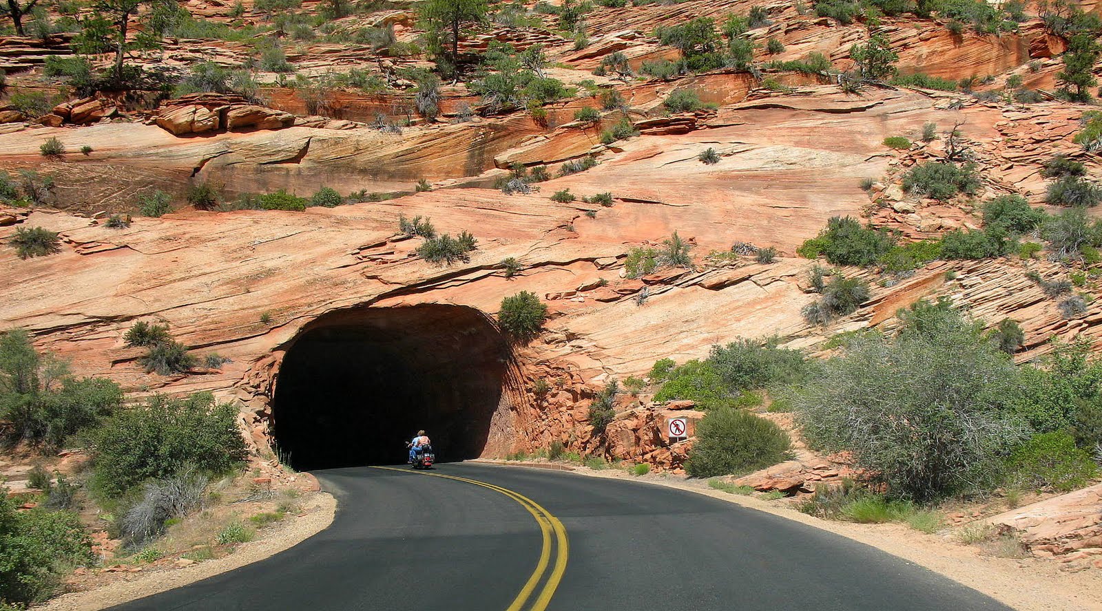 NAcatiON ZION 110 degrees, a rock slide and a mission