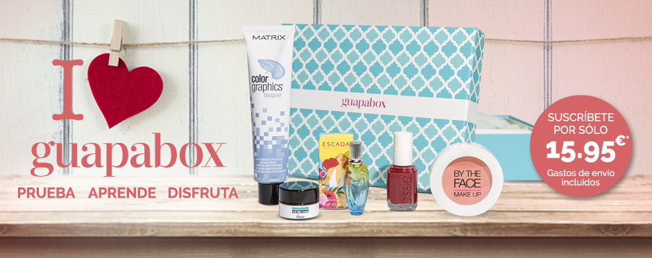 Contenido caja de belleza Guapabox de febrero: Quiérete mucho!